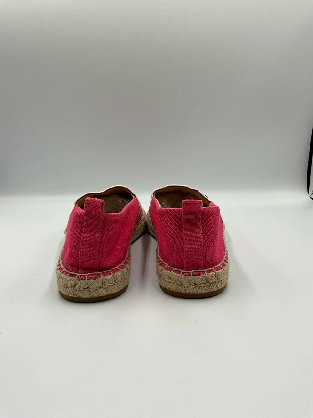 Ralph Lauren Slip-On Size 8.5 Pink and White Striped Espadrille Slip-On